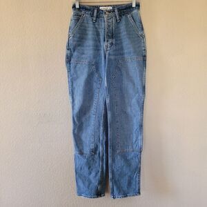 Abercrombie & Fitch Jeans The Dad High Rise Curve Love Jeans Size 24 Button Fly
